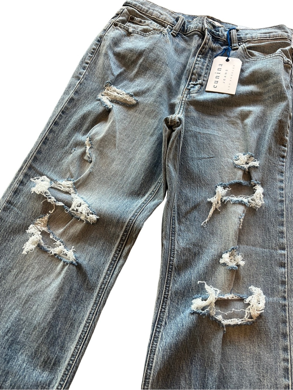 Eunina Super High Rise Dad Jeans NWT Size 13 - Picture 2 of 10